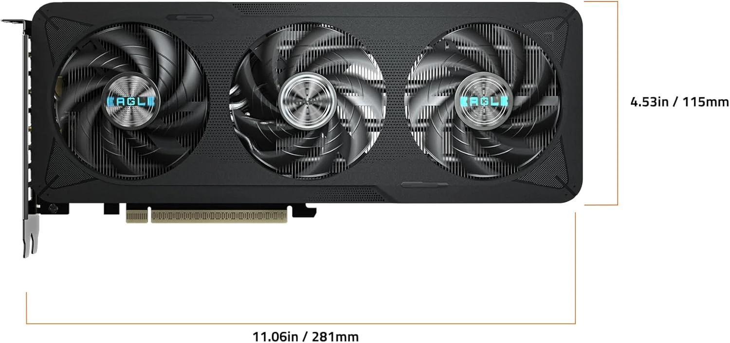 کارت گرافیک GIGABYTE GeForce RTX 5060 Ti Eagle MAX OC 16G، با 16 گیگابایت حافظه GDDR7 128 بیتی، PCIe 5.0، سیستم خنک کننده WINDFORCE، مدل GV-N506TEAGLEMAX OC-16GD کارت گرافیک GIGABYTE GeForce RTX 5060 Ti Eagle MAX OC 16G، با 16 گیگابایت حافظه GDDR7 128 بیتی، PCIe 5.0، سیستم خنک کننده WINDFORCE، مدل GV-N506TEAGLEMAX OC-16GD