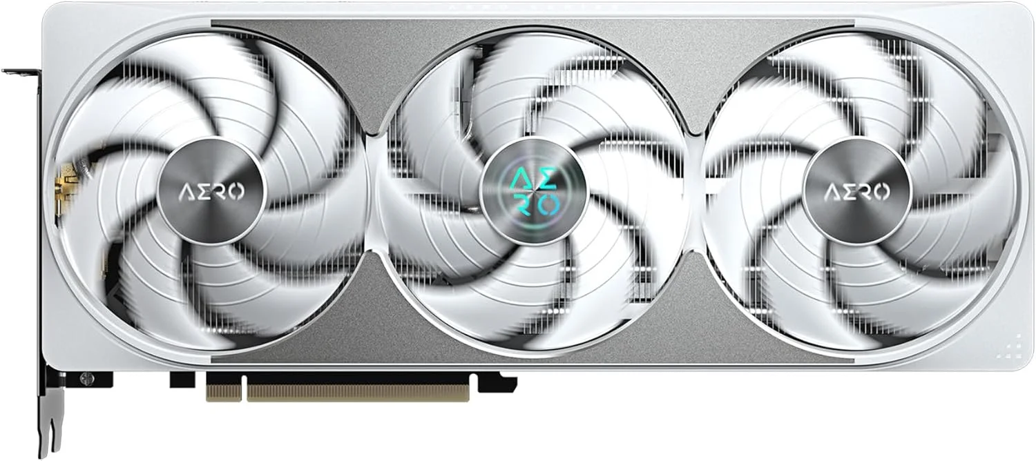 کارت گرافیک GIGABYTE GeForce RTX 5080 AERO OC SFF 16G، سیستم خنک کننده WINDFORCE، حافظه 16 گیگابایتی 256 بیتی GDDR7، کارت ویدیویی GV-N5080AERO OC-16GD کارت گرافیک GIGABYTE GeForce RTX 5080 AERO OC SFF 16G، سیستم خنک کننده WINDFORCE، حافظه 16 گیگابایتی 256 بیتی GDDR7، کارت ویدیویی GV-N5080AERO OC-16GD