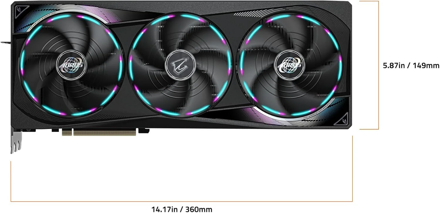 کارت گرافیک GIGABYTE AORUS GeForce RTX 5070 Ti Master 16G، با 16 گیگابایت حافظه GDDR7 256 بیتی، PCIe 5.0، سیستم خنک کننده WINDFORCE، مدل GV-N507TAORUS M-16GD کارت گرافیک GIGABYTE AORUS GeForce RTX 5070 Ti Master 16G، با 16 گیگابایت حافظه GDDR7 256 بیتی، PCIe 5.0، سیستم خنک کننده WINDFORCE، مدل GV-N507TAORUS M-16GD