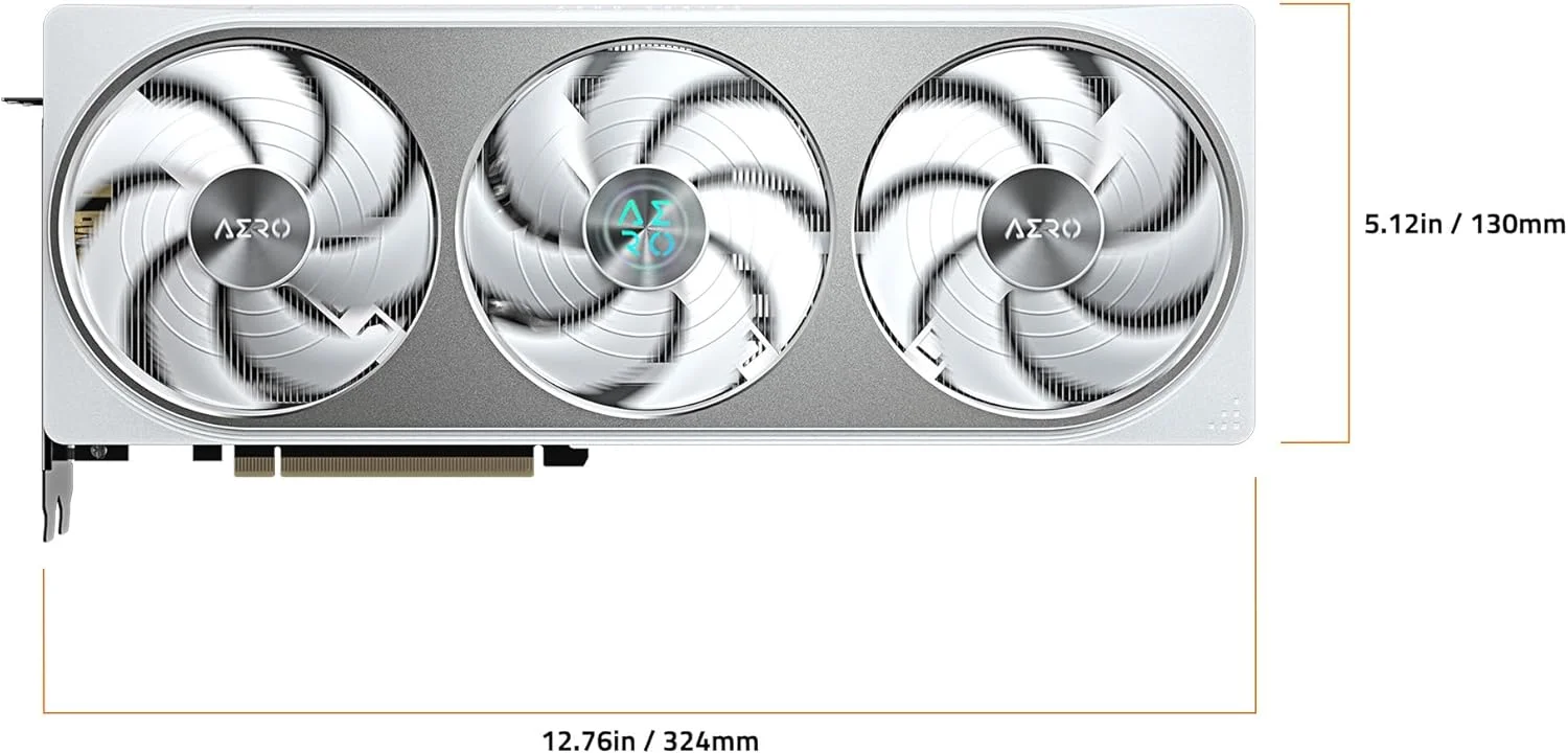 کارت گرافیک GIGABYTE GeForce RTX 5070 AERO OC 12G، حافظه 12 گیگابایت GDDR7 256 بیتی، PCIe 5.0، سیستم خنک کننده WINDFORCE، کارت ویدیو GV-N5070AERO OC-12GD کارت گرافیک GIGABYTE GeForce RTX 5070 AERO OC 12G، حافظه 12 گیگابایت GDDR7 256 بیتی، PCIe 5.0، سیستم خنک کننده WINDFORCE، کارت ویدیو GV-N5070AERO OC-12GD