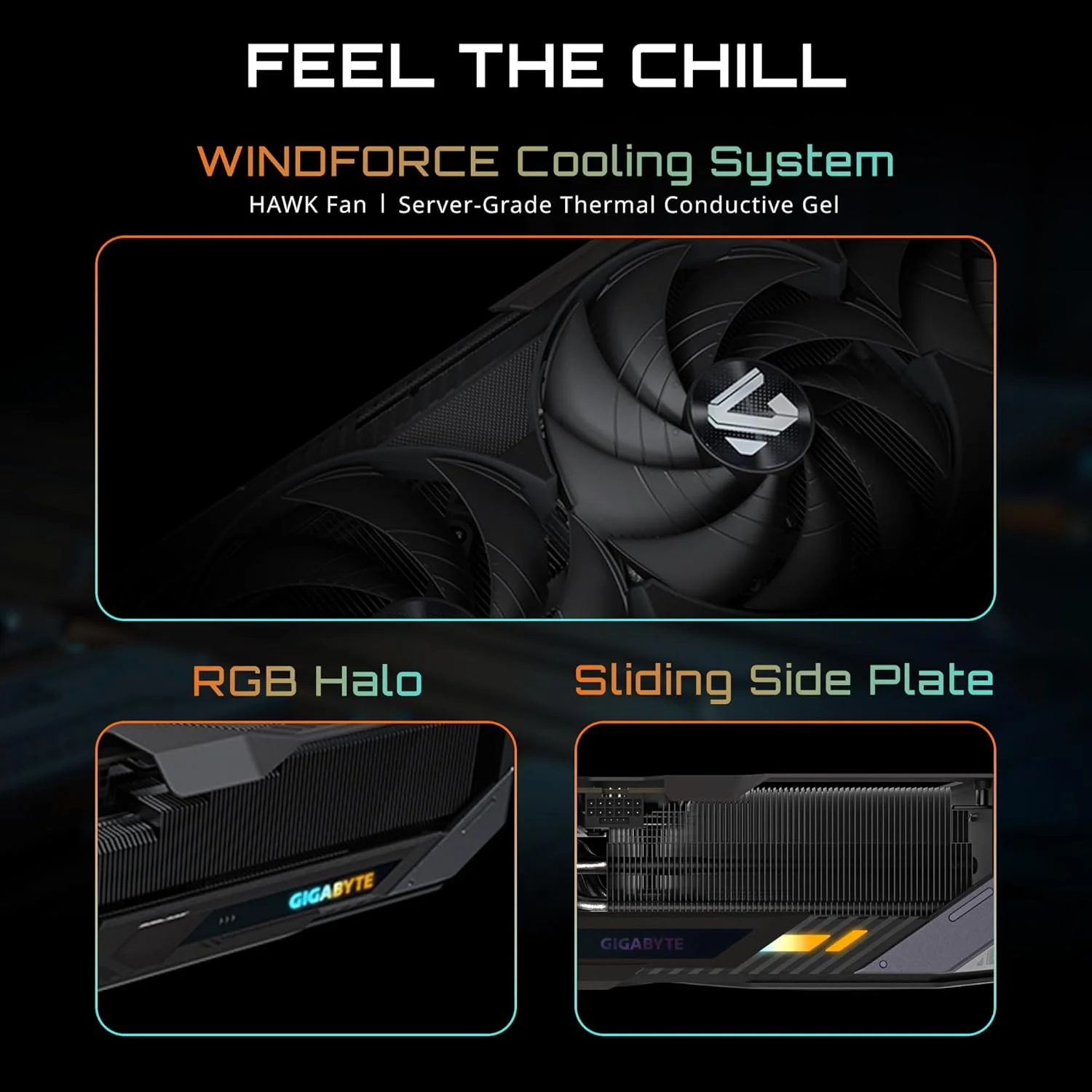 کارت گرافیک GIGABYTE GeForce RTX 5080 Gaming OC 16G، سیستم خنک کننده WINDFORCE، حافظه 16 گیگابایتی 256 بیتی GDDR7، کارت گرافیک GV-N5080GAMING OC-16GD