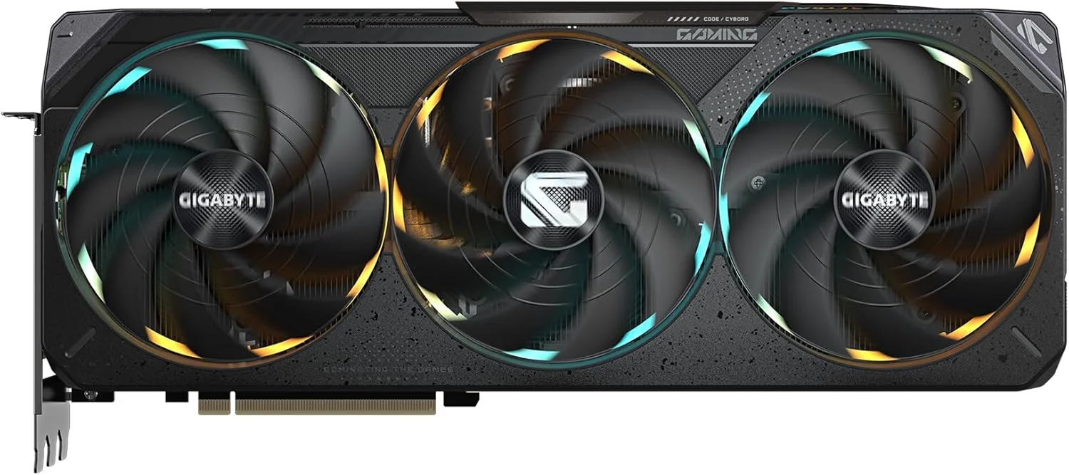 کارت گرافیک GIGABYTE GeForce RTX 5080 Gaming OC 16G، سیستم خنک کننده WINDFORCE، حافظه 16 گیگابایتی 256 بیتی GDDR7، کارت گرافیک GV-N5080GAMING OC-16GD