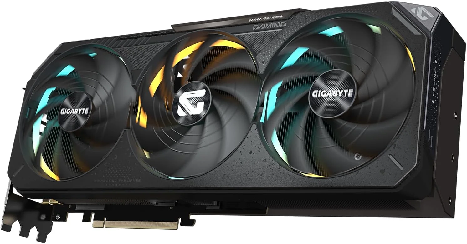 کارت گرافیک GIGABYTE GeForce RTX 5080 Gaming OC 16G، سیستم خنک کننده WINDFORCE، حافظه 16 گیگابایتی 256 بیتی GDDR7، کارت گرافیک GV-N5080GAMING OC-16GD