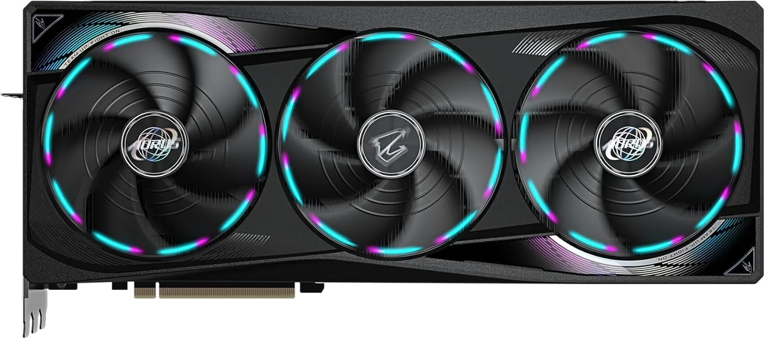 کارت گرافیک GIGABYTE AORUS GeForce RTX 5090 Master 32G، سیستم خنک کننده WINDFORCE، حافظه 32 گیگابایت 512 بیتی GDDR7، کارت ویدیو GV-N5090AORUS M-32GD کارت گرافیک GIGABYTE AORUS GeForce RTX 5090 Master 32G، سیستم خنک کننده WINDFORCE، حافظه 32 گیگابایت 512 بیتی GDDR7، کارت ویدیو GV-N5090AORUS M-32GD