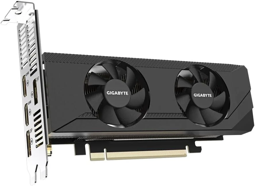 کارت گرافیک گیگابایت NVIDIA GeForce RTX 3050 OC Low Profile 6G - 6GB GDDR6، 96-bit، PCI-E 4.0، هسته 1477MHz، 2x DP 1.4، 2x HDMI 2.1، GV-N3050OC-6GL کارت گرافیک گیگابایت NVIDIA GeForce RTX 3050 OC Low Profile 6G - 6GB GDDR6، 96-bit، PCI-E 4.0، هسته 1477MHz، 2x DP 1.4، 2x HDMI 2.1، GV-N3050OC-6GL