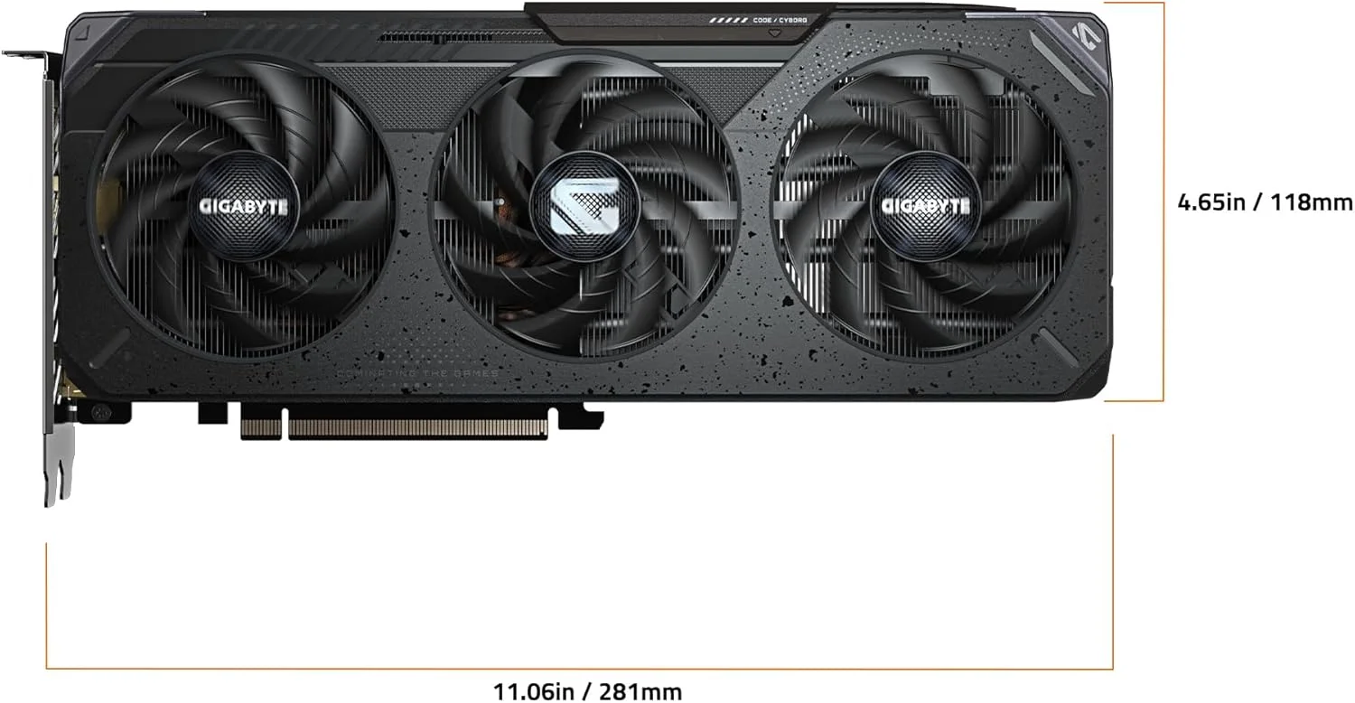 کارت گرافیک GIGABYTE Radeon RX 9060 XT Gaming OC 16G، PCIe 5.0، حافظه 16 گیگابایتی GDDR6، کارت ویدیویی GV-R9060XTGAMING OC-16GD