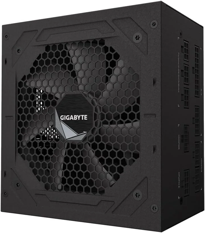 منبع تغذیه 750 وات گیگابایت UD750GM PG5 80 Plus Gold کاملاً ماژولار PCIe 5.0، ATX 3.0، کانکتور GPU 12VHPWR، کابل های تخت، 5 سال گارانتی