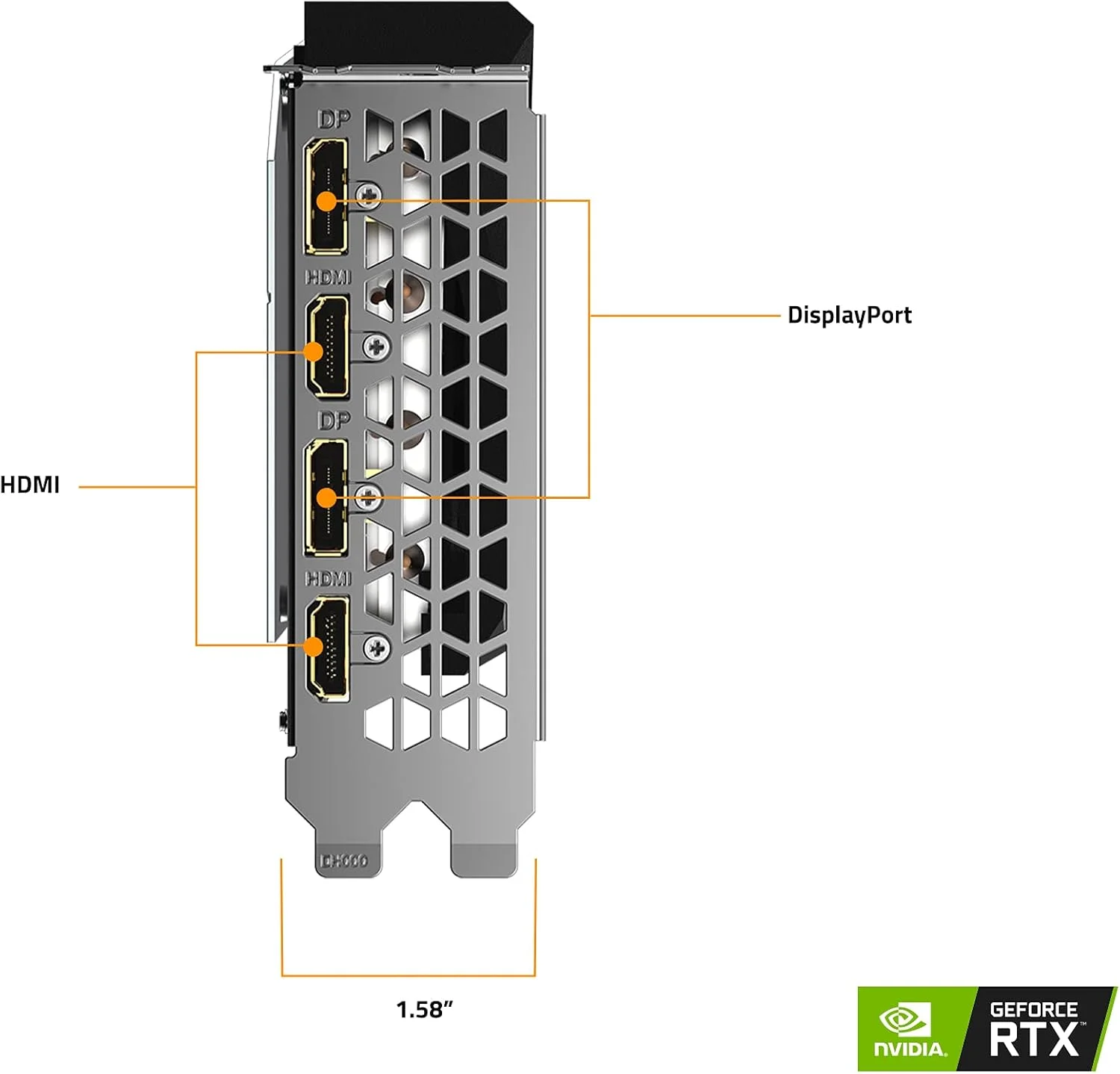 کارت گرافیک گیگابایت GeForce RTX 3060 Ti Gaming OC PRO 8G REV3.0، فن های 3X WINDFORCE، LHR، حافظه 8 گیگابایت 256 بیتی GDDR6، کارت ویدیو GV N306TGAMINGOC PRO 8GD R3