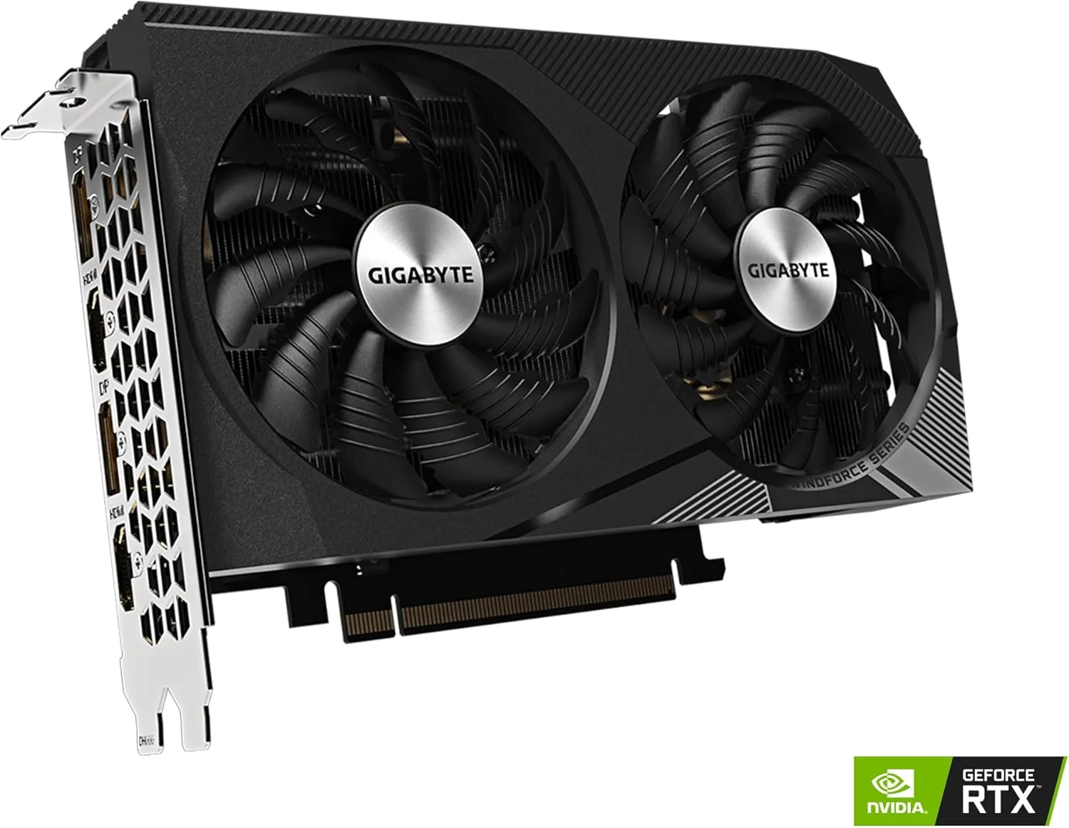 کارت گرافیک GIGABYTE GeForce RTX 3060 WINDFORCE OC 12G (REV2.0)، فن های 2X WINDFORCE، حافظه 12 گیگابایتی GDDR6 192 بیتی، کارت گرافیک GV-N3060WF2OC-12GD REV2.0
