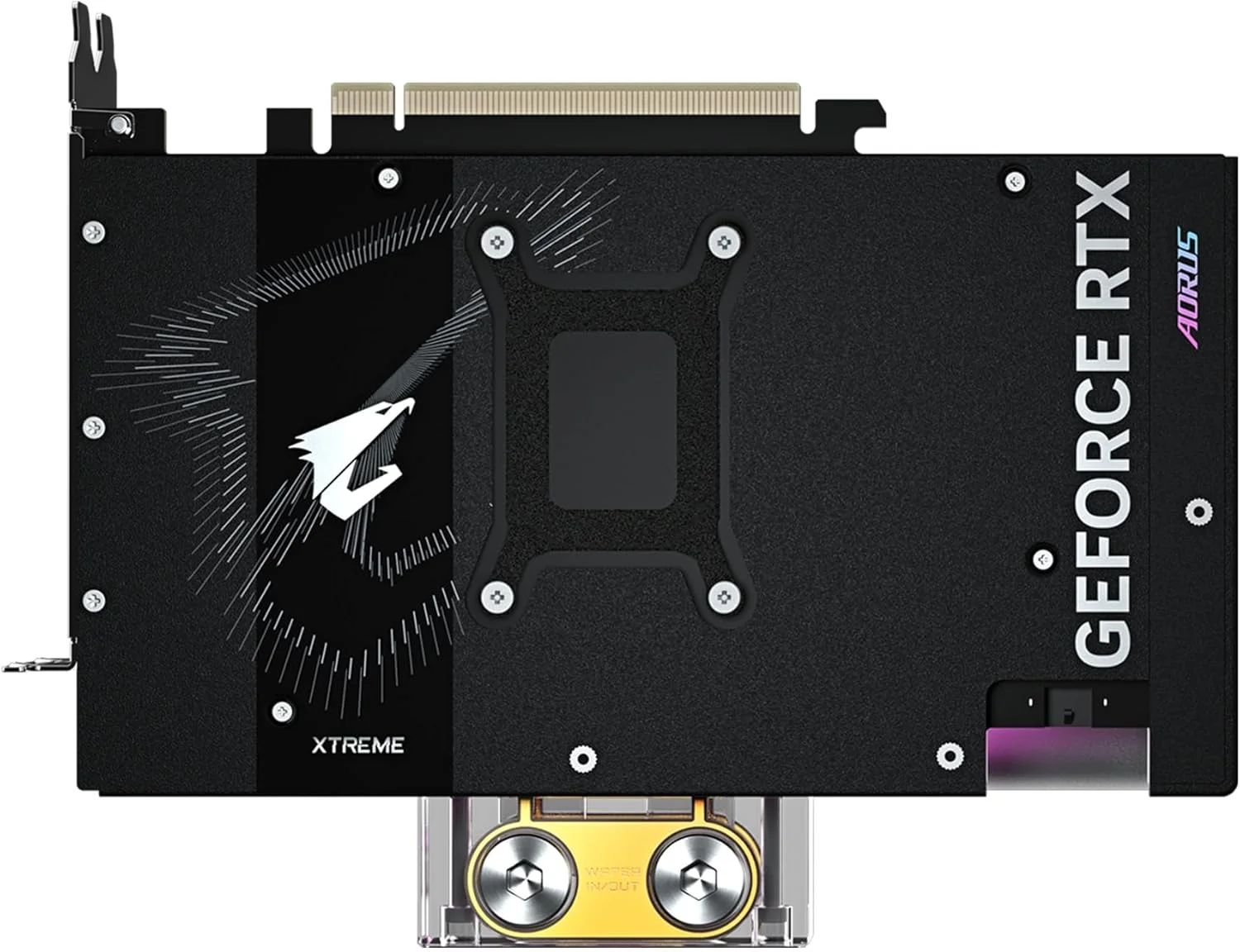 کارت گرافیک GIGABYTE AORUS GeForce RTX 5080 Xtreme WATERFORCE WB 16G، سیستم خنک کننده بلوک آبی WATERFORCE، حافظه 16 گیگابایتی 256 بیتی GDDR7، کارت ویدیو GV-N5080AORUSX WB-16GD