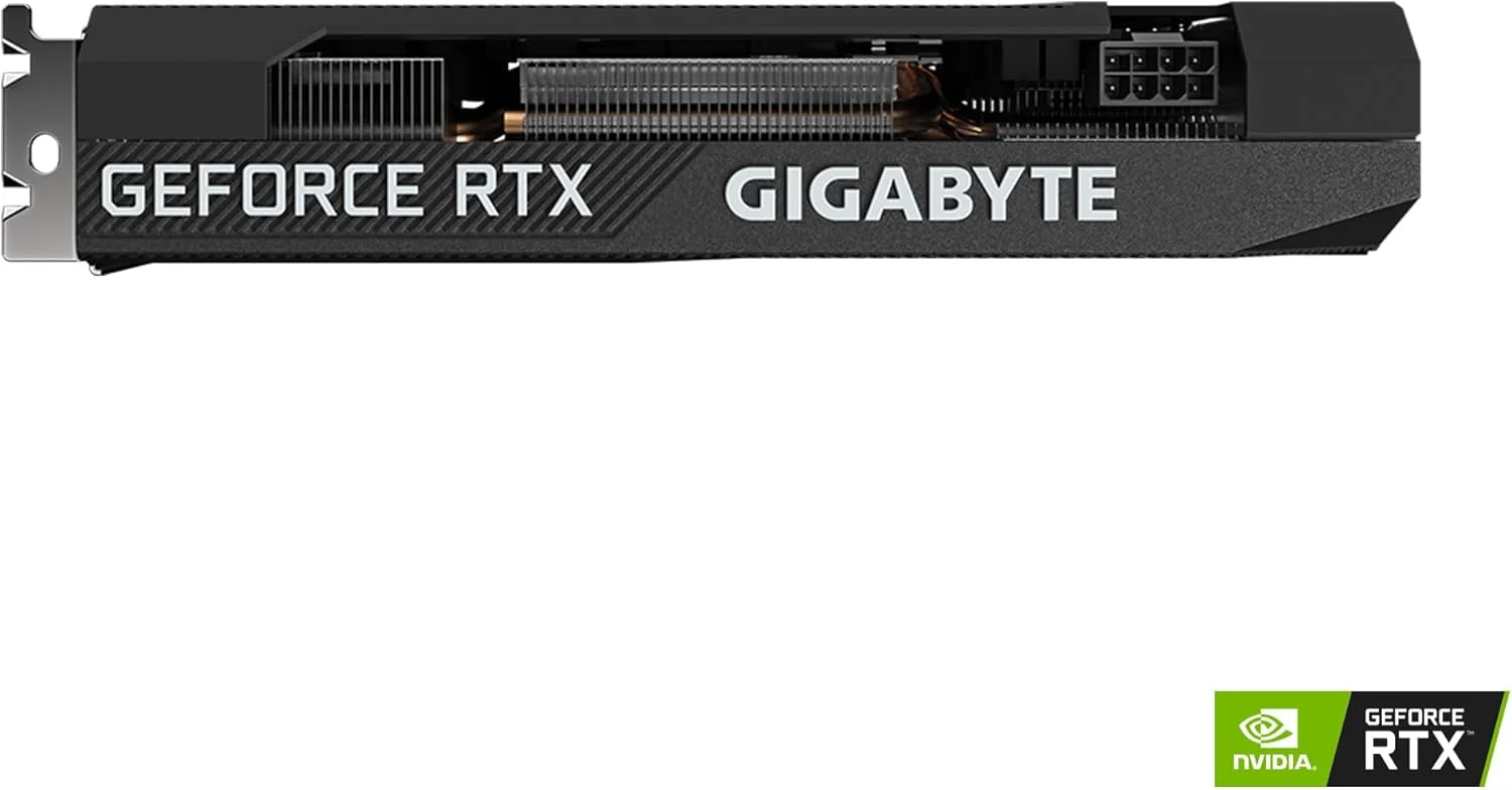 کارت گرافیک GIGABYTE GeForce RTX 3060 WINDFORCE OC 12G (REV2.0)، فن های 2X WINDFORCE، حافظه 12 گیگابایتی GDDR6 192 بیتی، کارت گرافیک GV-N3060WF2OC-12GD REV2.0