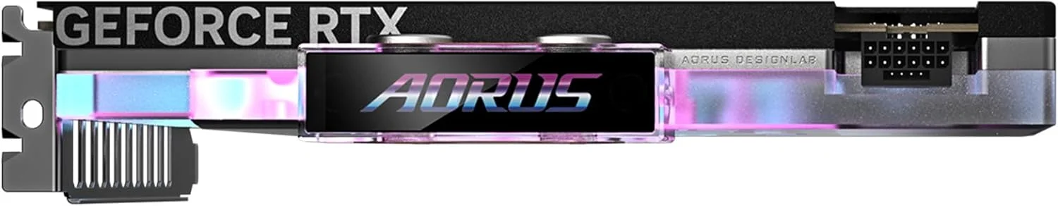کارت گرافیک GIGABYTE AORUS GeForce RTX 5080 Xtreme WATERFORCE WB 16G، سیستم خنک کننده بلوک آبی WATERFORCE، حافظه 16 گیگابایتی 256 بیتی GDDR7، کارت ویدیو GV-N5080AORUSX WB-16GD