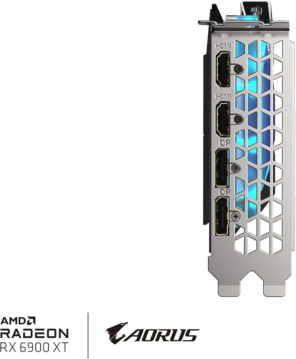 کارت گرافیک گیگابایت AORUS Radeon RX 6900 XT Xtreme WATERFORCE WB 16G، سیستم خنک کننده بلوک آبی WATERFORCE، حافظه 16 گیگابایتی 256 بیتی GDDR6، کارت ویدیویی GV R69XTAORUSX WB 16GD