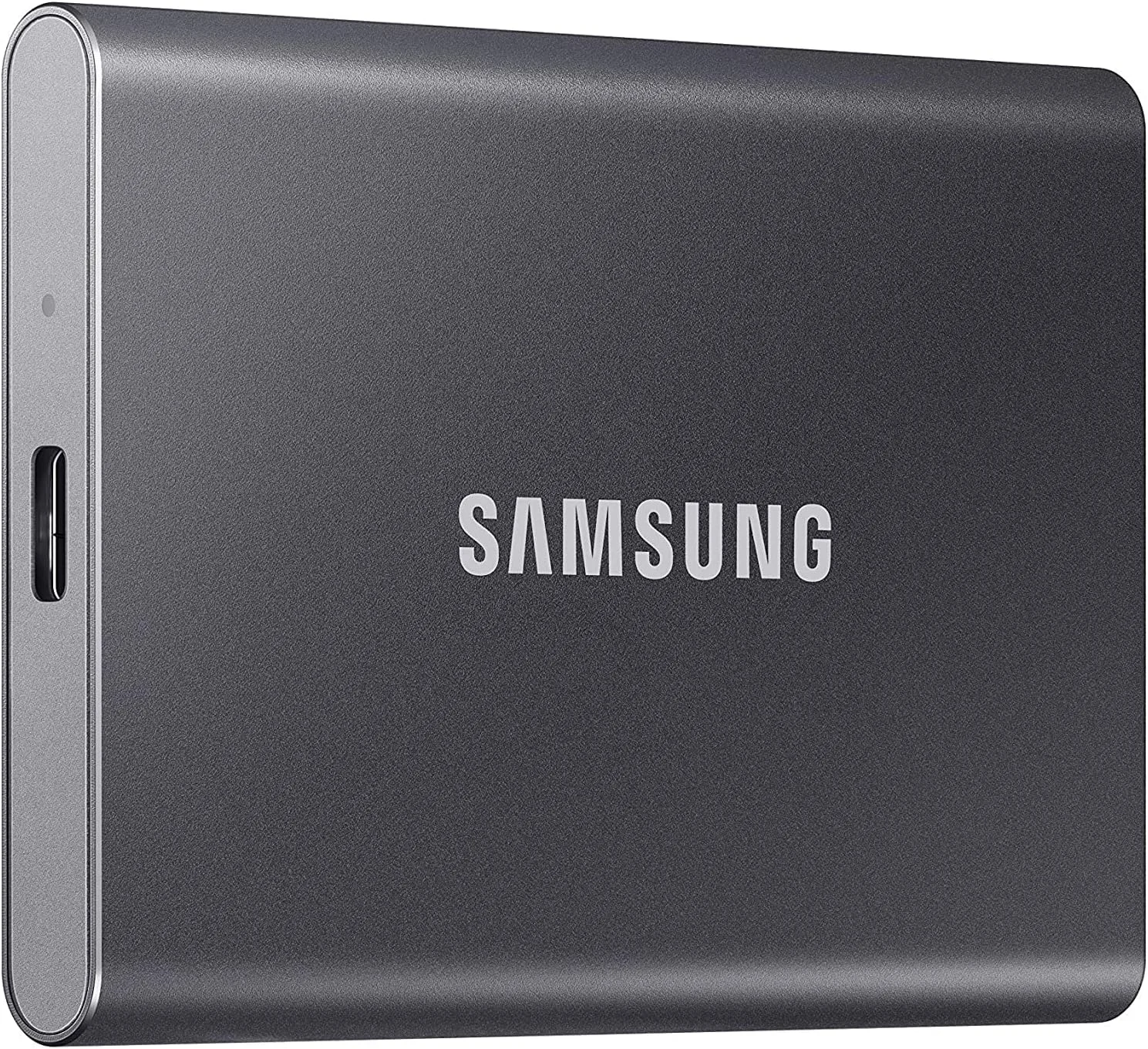 حافظه اس اس دی اکسترنال سامسونگ مدل Portable SSD T7 با ظرفیت 500 گیگابایت - رنگ خاکستری تیتانیومی