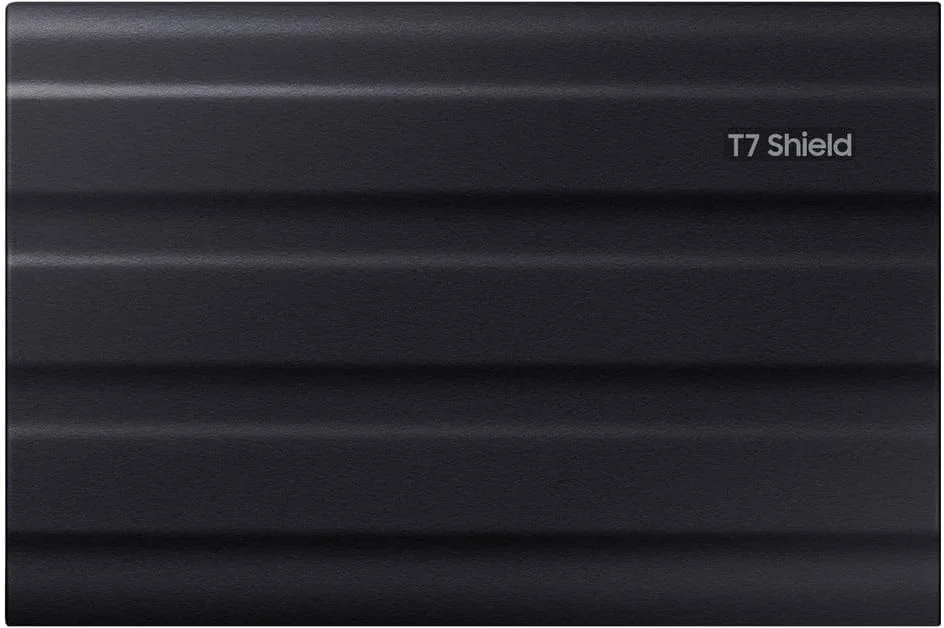 درایو حالت جامد قابل حمل سامسونگ T7 Shield USB 3.2 با ظرفیت 1 ترابایت، مقاوم در برابر آب IP65، SSD اکسترنال سازگار با PC/Mac/Android/کنسول های بازی، مدل MU-PE1T0S/WW، سال 2023، مشکی درایو حالت جامد قابل حمل سامسونگ T7 Shield USB 3.2 با ظرفیت 1 ترابایت، مقاوم در برابر آب IP65، SSD اکسترنال سازگار با PC/Mac/Android/کنسول های بازی، مدل MU-PE1T0S/WW، سال 2023، مشکی