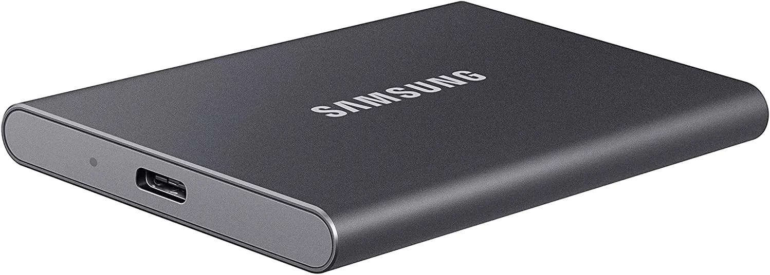 حافظه اس اس دی اکسترنال سامسونگ مدل Portable SSD T7 با ظرفیت 500 گیگابایت - رنگ خاکستری تیتانیومی حافظه اس اس دی اکسترنال سامسونگ مدل Portable SSD T7 با ظرفیت 500 گیگابایت - رنگ خاکستری تیتانیومی