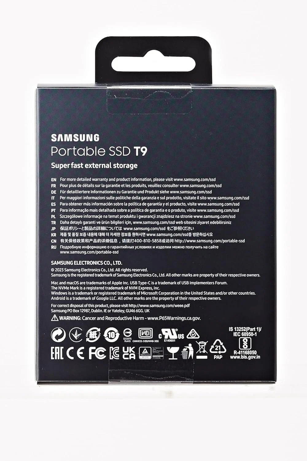 حافظه اس اس دی اکسترنال سامسونگ مدل MU-PG2T0B/EU T9 با ظرفیت 2 ترابایت، سرعت خواندن 2000 مگابایت بر ثانیه، سرعت نوشتن 2000 مگابایت بر ثانیه، USB 3.2 Gen.2x2، هارد اکسترنال برای کاربران حرفه ای، سازگار با مک، کامپیوتر، تلفن هوشمند و دوربین های 12K حافظه اس اس دی اکسترنال سامسونگ مدل MU-PG2T0B/EU T9 با ظرفیت 2 ترابایت، سرعت خواندن 2000 مگابایت بر ثانیه، سرعت نوشتن 2000 مگابایت بر ثانیه، USB 3.2 Gen.2x2، هارد اکسترنال برای کاربران حرفه ای، سازگار با مک، کامپیوتر، تلفن هوشمند و دوربین های 12K