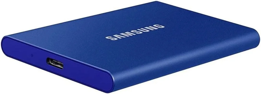 حافظه اس اس دی اکسترنال 2 ترابایتی سامسونگ مدل Portable T7 USB 3.2 Gen2 آبی حافظه اس اس دی اکسترنال 2 ترابایتی سامسونگ مدل Portable T7 USB 3.2 Gen2 آبی