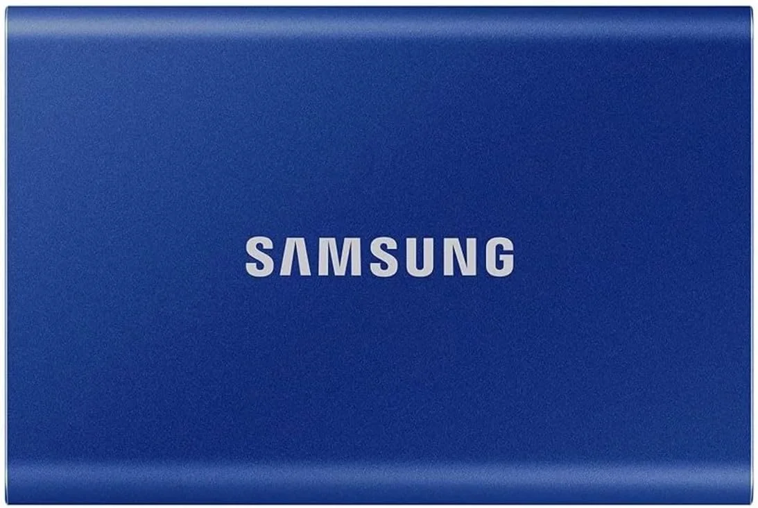 حافظه اس اس دی اکسترنال 2 ترابایتی سامسونگ مدل Portable T7 USB 3.2 Gen2 آبی حافظه اس اس دی اکسترنال 2 ترابایتی سامسونگ مدل Portable T7 USB 3.2 Gen2 آبی