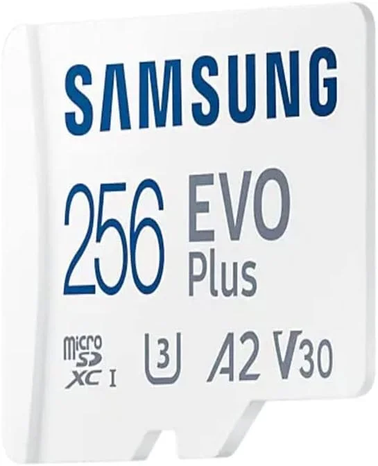 کارت حافظه MICRO SD سامسونگ EVO PLUS با ظرفیت 256 گیگابایت به همراه آداپتور کارت حافظه MICRO SD سامسونگ EVO PLUS با ظرفیت 256 گیگابایت به همراه آداپتور