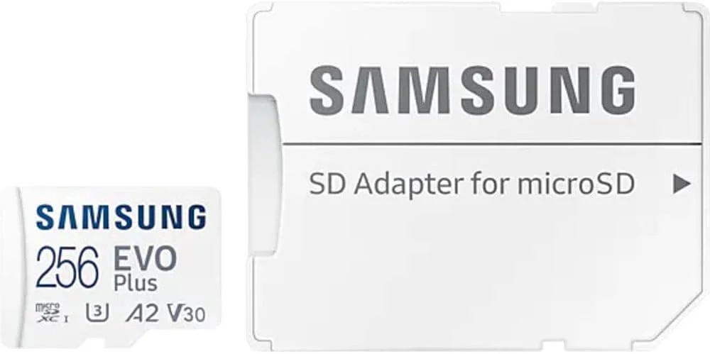 کارت حافظه MICRO SD سامسونگ EVO PLUS با ظرفیت 256 گیگابایت به همراه آداپتور کارت حافظه MICRO SD سامسونگ EVO PLUS با ظرفیت 256 گیگابایت به همراه آداپتور
