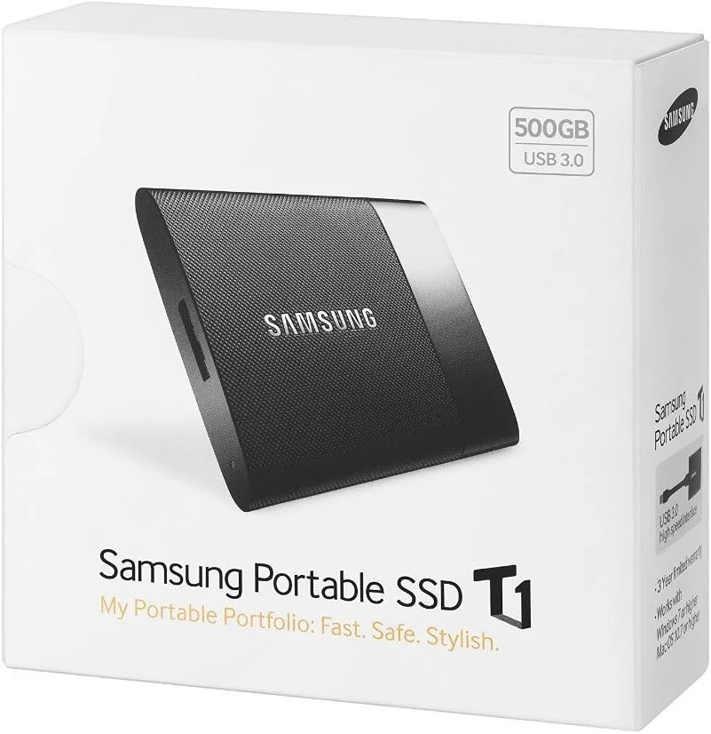 SAMSUNG [توقف تولید] T1 Portable 500GB USB 3.0 External SSD (MU-PS500B/AM)