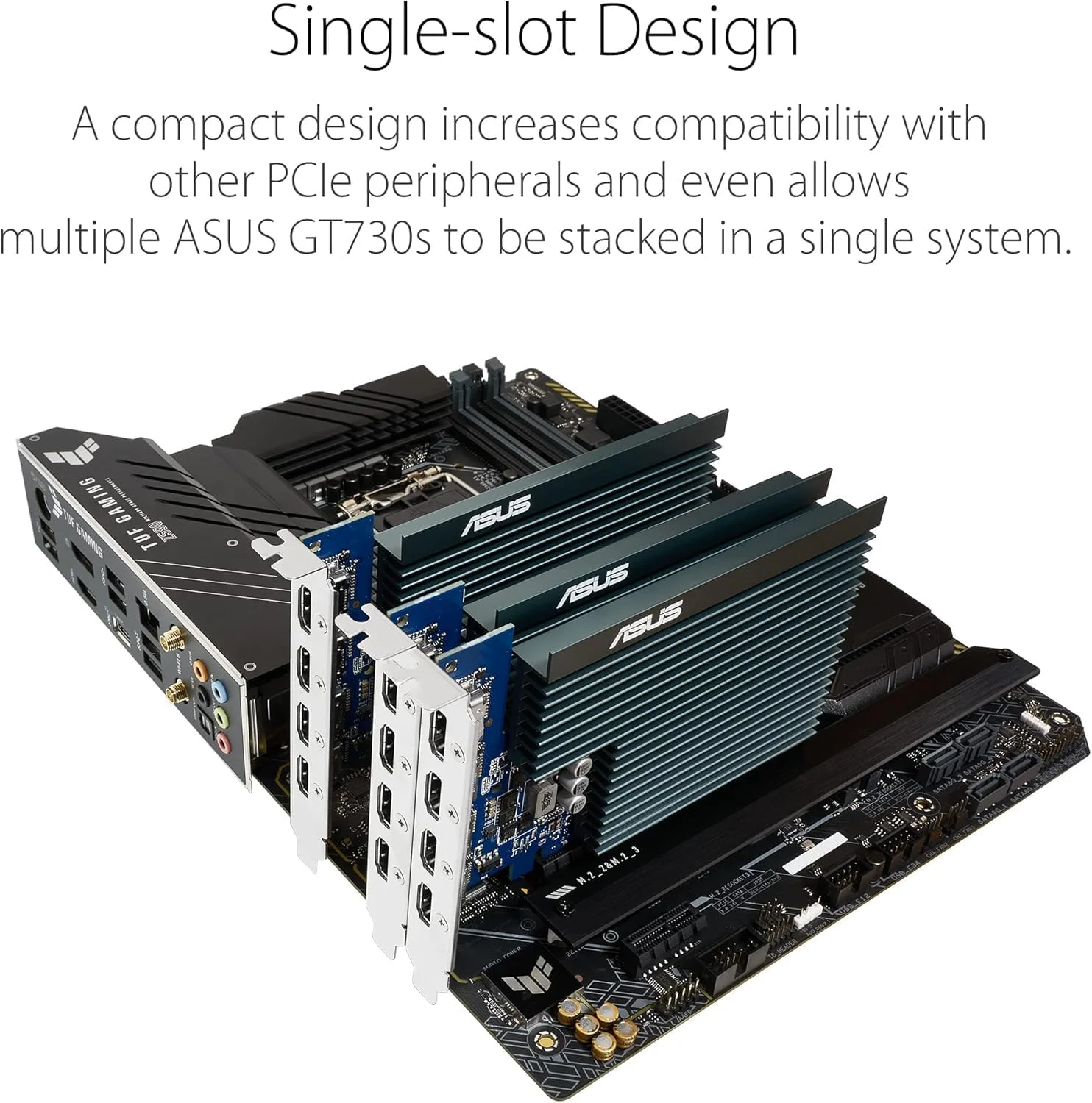 کارت گرافیک ایسوس GT730 2GB GDDR5 با 4 پورت – PCIe 2.0، Low Profile، خنک کننده بی صدا کارت گرافیک ایسوس GT730 2GB GDDR5 با 4 پورت – PCIe 2.0، Low Profile، خنک کننده بی صدا