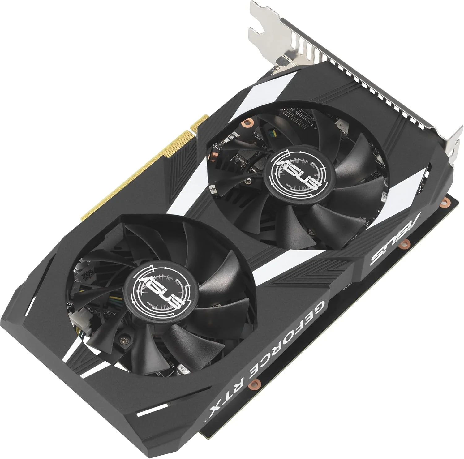 کارت گرافیک ایسوس Dual NVIDIA GeForce RTX 3050 6GB OC Edition Gaming - PCIe 4.0، حافظه 6GB GDDR6، HDMI 2.1، DisplayPort 1.4a، طراحی 2 اسلات، طراحی فن Axial-tech، فناوری 0dB، براکت فولادی کارت گرافیک ایسوس Dual NVIDIA GeForce RTX 3050 6GB OC Edition Gaming - PCIe 4.0، حافظه 6GB GDDR6، HDMI 2.1، DisplayPort 1.4a، طراحی 2 اسلات، طراحی فن Axial-tech، فناوری 0dB، براکت فولادی