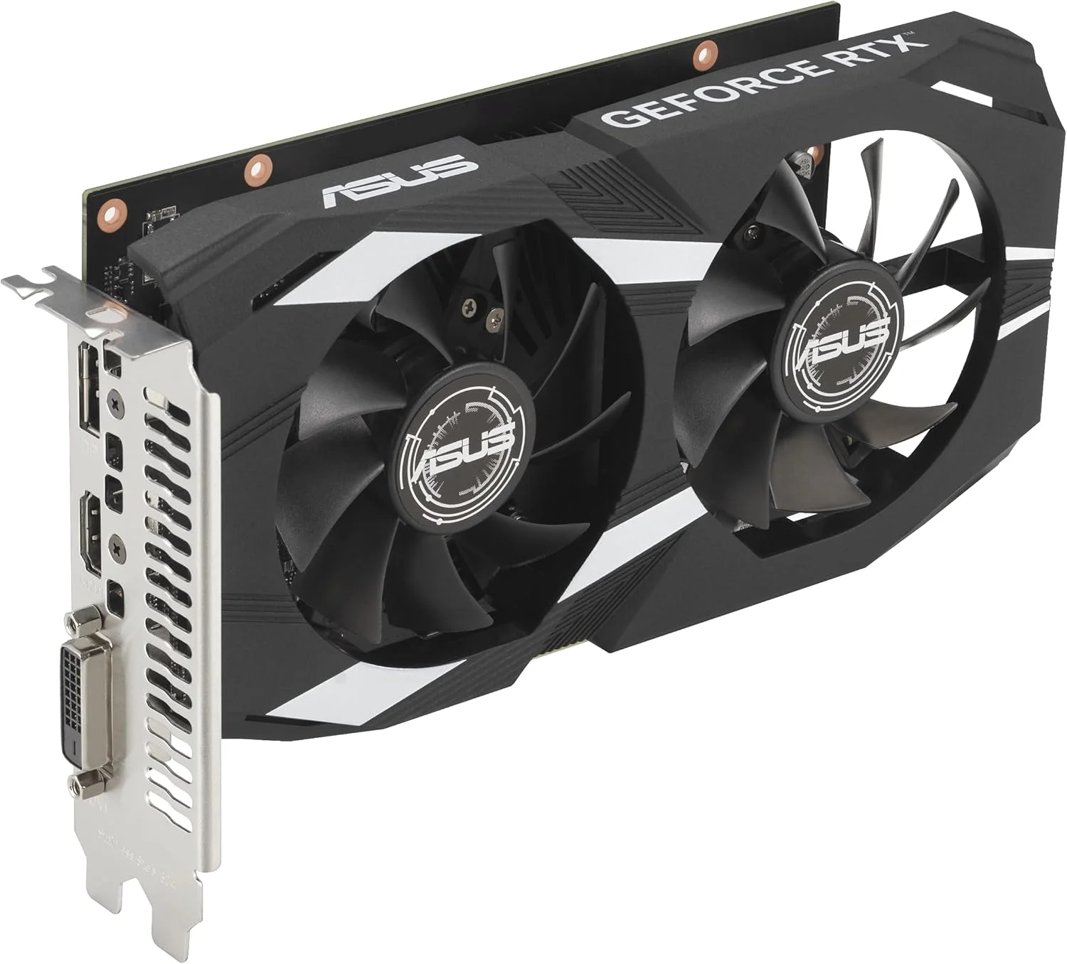 کارت گرافیک ایسوس Dual NVIDIA GeForce RTX 3050 6GB OC Edition Gaming - PCIe 4.0، حافظه 6GB GDDR6، HDMI 2.1، DisplayPort 1.4a، طراحی 2 اسلات، طراحی فن Axial-tech، فناوری 0dB، براکت فولادی کارت گرافیک ایسوس Dual NVIDIA GeForce RTX 3050 6GB OC Edition Gaming - PCIe 4.0، حافظه 6GB GDDR6، HDMI 2.1، DisplayPort 1.4a، طراحی 2 اسلات، طراحی فن Axial-tech، فناوری 0dB، براکت فولادی