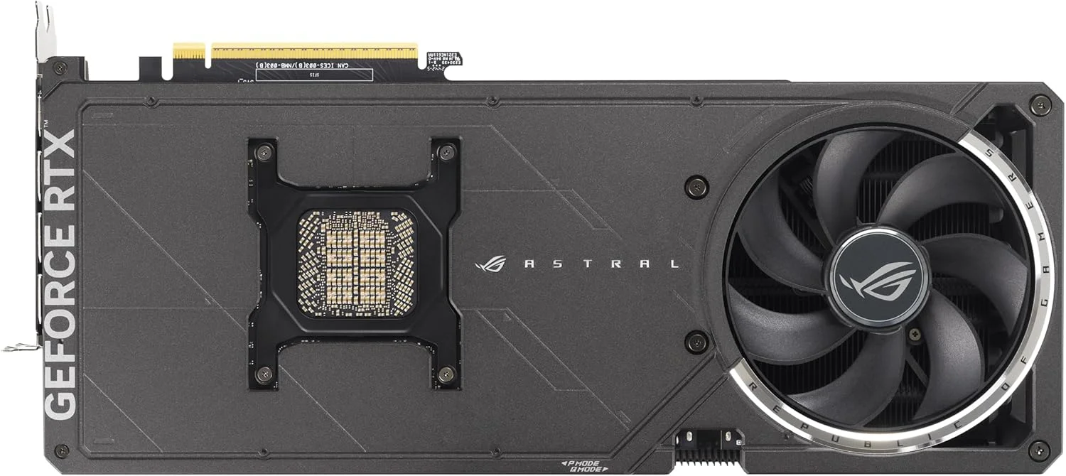 کارت گرافیک گیمینگ ایسوس ROG Astral GeForce RTX™ 5090 OC Edition (PCIe® 5.0, 32GB GDDR7, HDMI®/DP 2.1, 3.8-Slot, طراحی 4 فن, فن های Axial-tech, محفظه بخار ثبت شده, پد حرارتی تغییر فاز GPU) کارت گرافیک گیمینگ ایسوس ROG Astral GeForce RTX™ 5090 OC Edition (PCIe® 5.0, 32GB GDDR7, HDMI®/DP 2.1, 3.8-Slot, طراحی 4 فن, فن های Axial-tech, محفظه بخار ثبت شده, پد حرارتی تغییر فاز GPU)