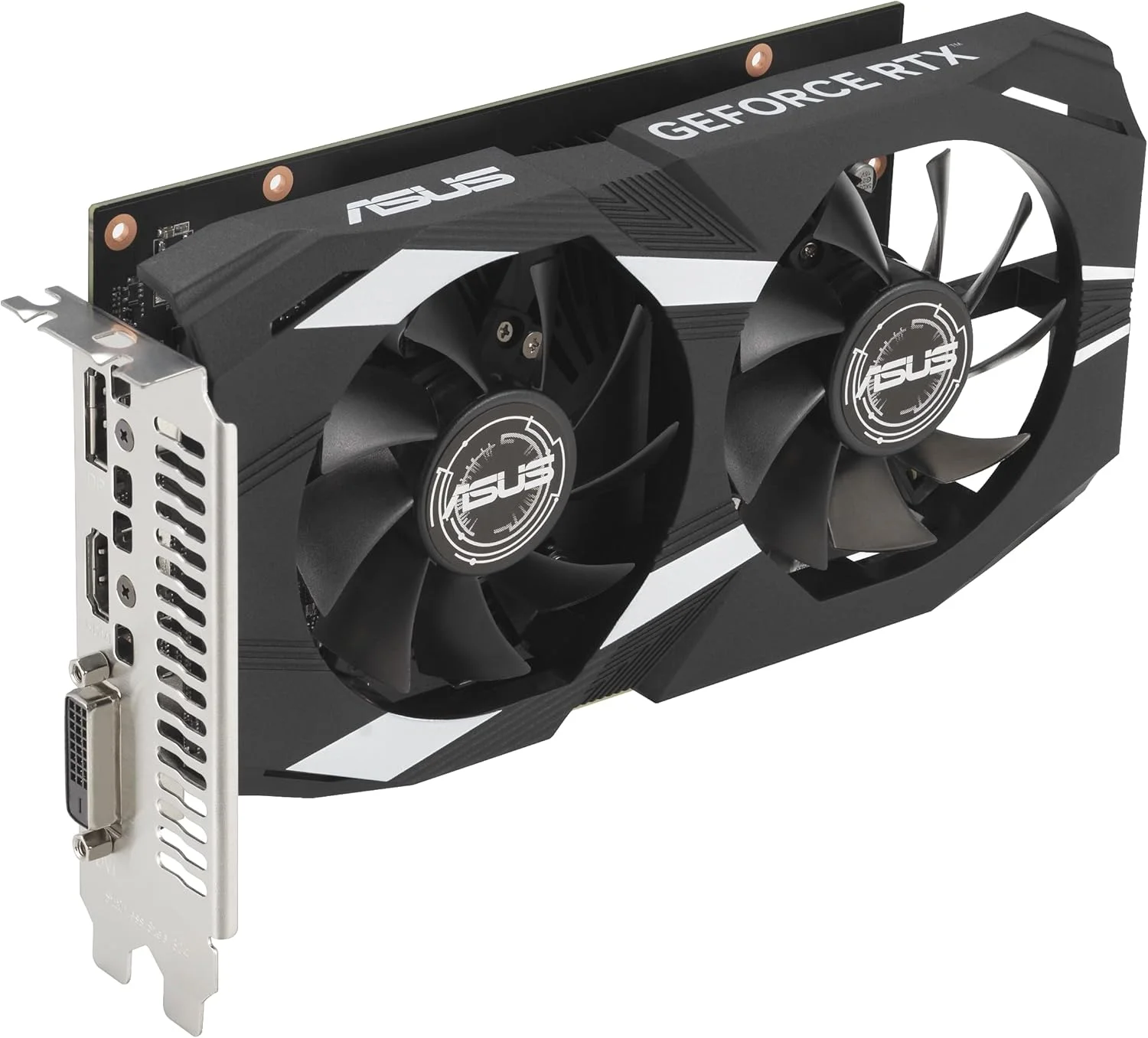 کارت گرافیک ایسوس Dual NVIDIA GeForce RTX 3050 6GB OC Edition Gaming - PCIe 4.0، حافظه 6GB GDDR6، HDMI 2.1، DisplayPort 1.4a، طراحی 2 اسلات، طراحی فن Axial-tech، فناوری 0dB، براکت فولادی کارت گرافیک ایسوس Dual NVIDIA GeForce RTX 3050 6GB OC Edition Gaming - PCIe 4.0، حافظه 6GB GDDR6، HDMI 2.1، DisplayPort 1.4a، طراحی 2 اسلات، طراحی فن Axial-tech، فناوری 0dB، براکت فولادی