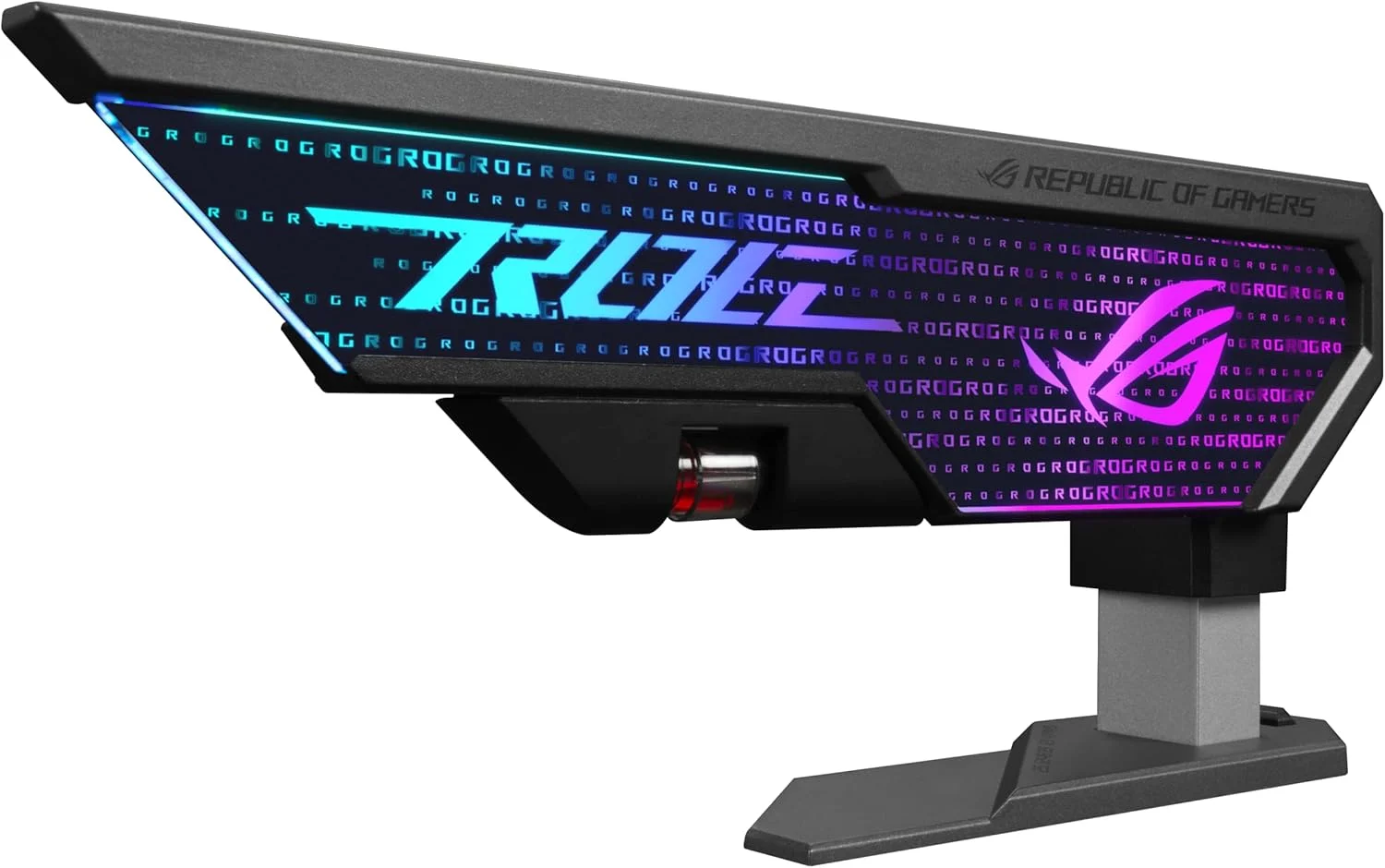 نگهدارنده کارت گرافیک ASUS ROG Herculx (ساخته شده از آلیاژ روی جامد، نصب آسان بدون ابزار، دارای تراز، ارتفاع قابل تنظیم، سازگاری گسترده، Aura Sync RGB) نگهدارنده کارت گرافیک ASUS ROG Herculx (ساخته شده از آلیاژ روی جامد، نصب آسان بدون ابزار، دارای تراز، ارتفاع قابل تنظیم، سازگاری گسترده، Aura Sync RGB)