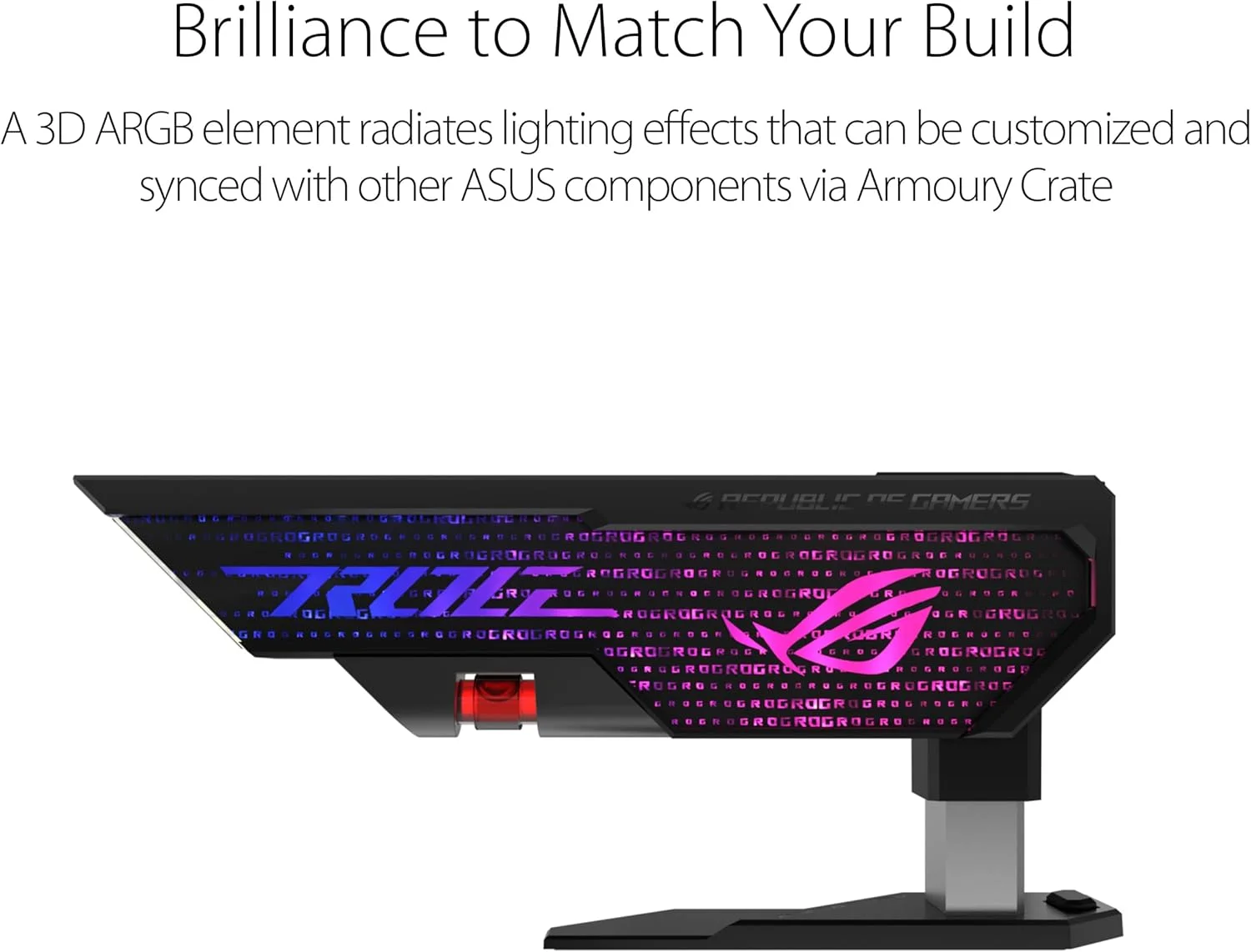 نگهدارنده کارت گرافیک ASUS ROG Herculx (ساخته شده از آلیاژ روی جامد، نصب آسان بدون ابزار، دارای تراز، ارتفاع قابل تنظیم، سازگاری گسترده، Aura Sync RGB) نگهدارنده کارت گرافیک ASUS ROG Herculx (ساخته شده از آلیاژ روی جامد، نصب آسان بدون ابزار، دارای تراز، ارتفاع قابل تنظیم، سازگاری گسترده، Aura Sync RGB)