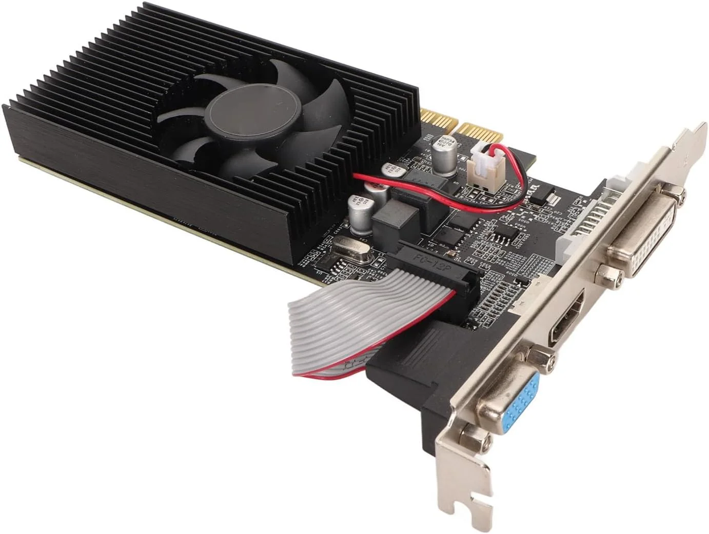 کارت گرافیک Jectse GT730، کارت گرافیک گیمینگ 4 گیگابایتی 128 بیتی DDR3B با فن خنک کننده، پشتیبانی از PCI Express 2.0 با سرعت بالا، کارت گرافیک ویدیویی DVI VGA HDMI کارت گرافیک Jectse GT730، کارت گرافیک گیمینگ 4 گیگابایتی 128 بیتی DDR3B با فن خنک کننده، پشتیبانی از PCI Express 2.0 با سرعت بالا، کارت گرافیک ویدیویی DVI VGA HDMI