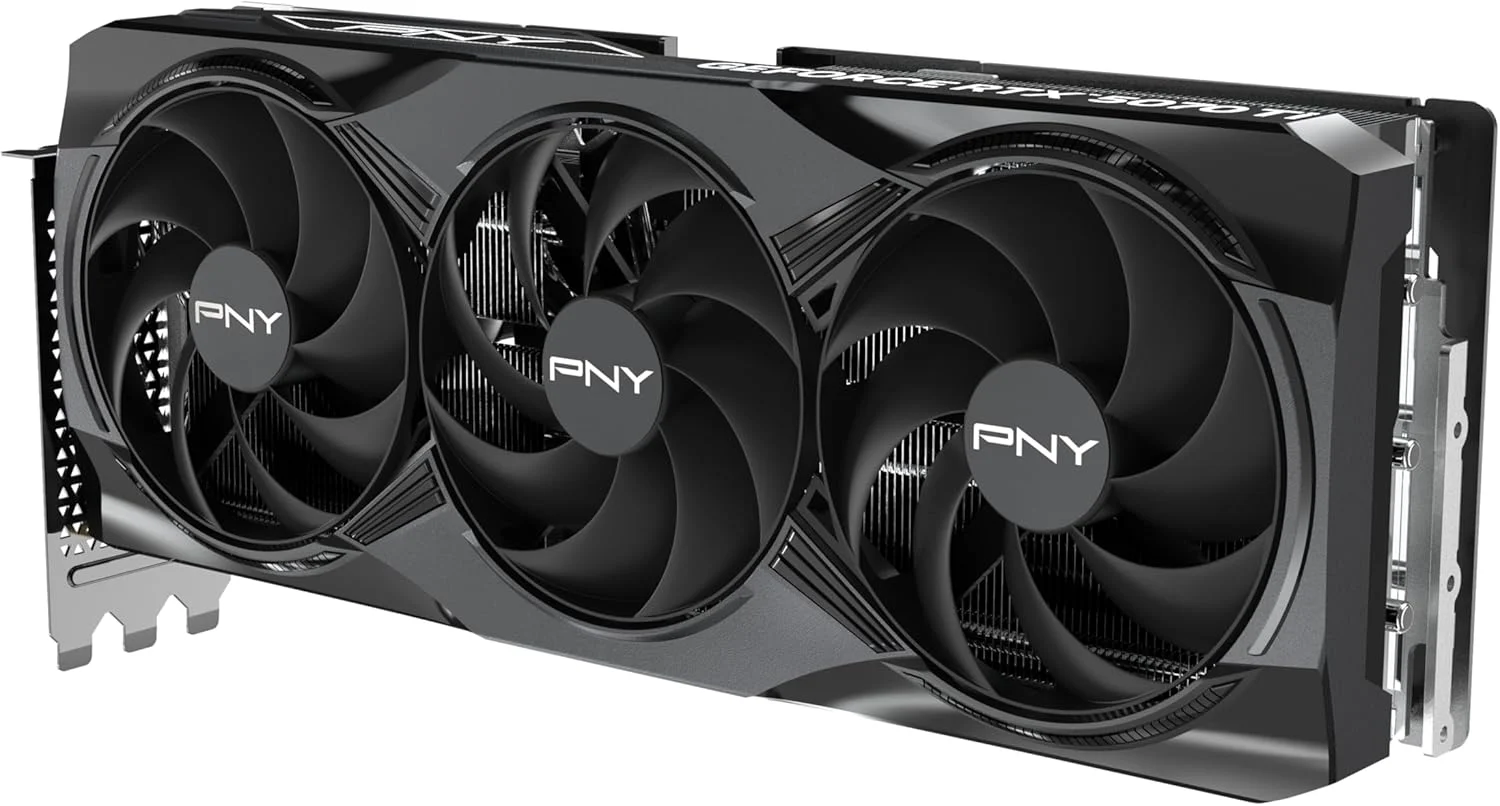 کارت گرافیک PNY GEFORCE RTX™ 5070 Ti 16GB اورکلاک شده سه فن پلاس DLSS 4 کارت گرافیک PNY GEFORCE RTX™ 5070 Ti 16GB اورکلاک شده سه فن پلاس DLSS 4
