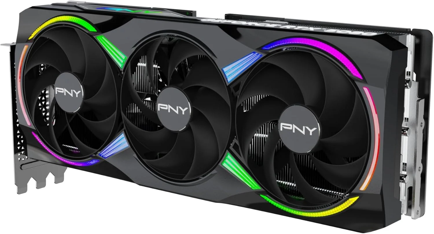 کارت گرافیک PNY GeForce RTX™ 5080 16GB ARGB OC با سه فن و DLSS 4 کارت گرافیک PNY GeForce RTX™ 5080 16GB ARGB OC با سه فن و DLSS 4