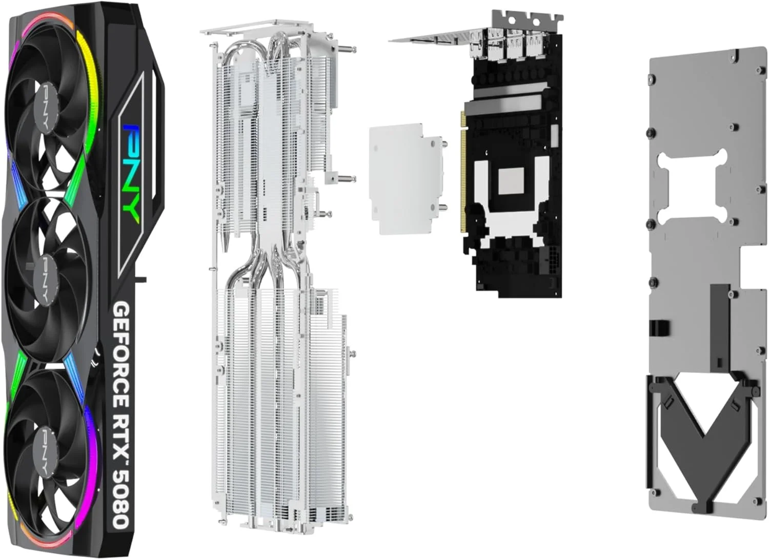 کارت گرافیک PNY GeForce RTX™ 5080 16GB ARGB OC با سه فن و DLSS 4 کارت گرافیک PNY GeForce RTX™ 5080 16GB ARGB OC با سه فن و DLSS 4