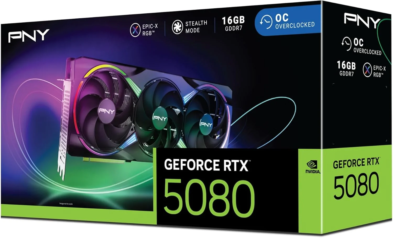 کارت گرافیک PNY GeForce RTX™ 5080 16GB ARGB OC با سه فن و DLSS 4 کارت گرافیک PNY GeForce RTX™ 5080 16GB ARGB OC با سه فن و DLSS 4
