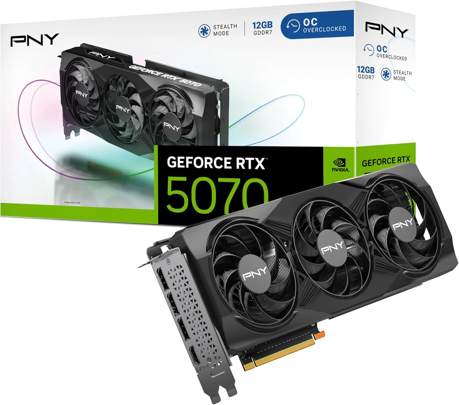 کارت گرافیک PNY GeForce RTX™ 5070 12GB OC DLSS 4 با سه فن