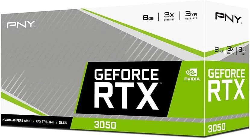 کارت گرافیک PNY GeForce RTX™ 3050 8GB Verto Dual Fan کارت گرافیک PNY GeForce RTX™ 3050 8GB Verto Dual Fan