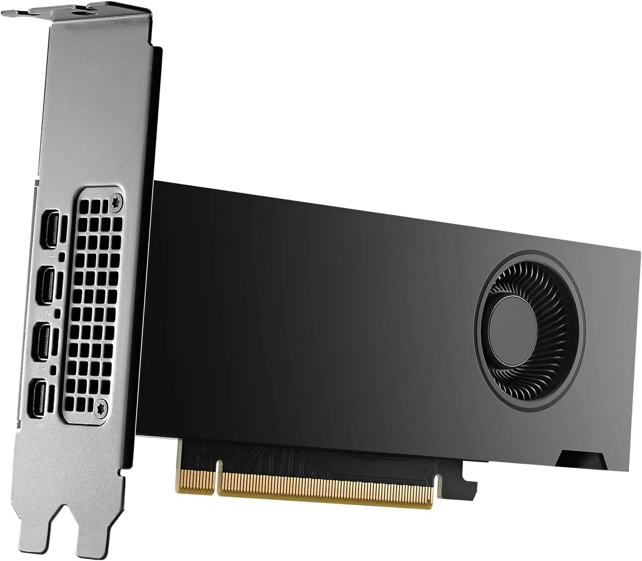 کارت گرافیک PNY NVIDIA RTX 2000 Ada Generation با 16 گیگابایت حافظه GDDR6، PCI Express 4.0، دو اسلات، پروفایل پایین، 4 پورت MiniDisplayPort، پشتیبانی از 8K، فن اکتیو فوق العاده بی صدا