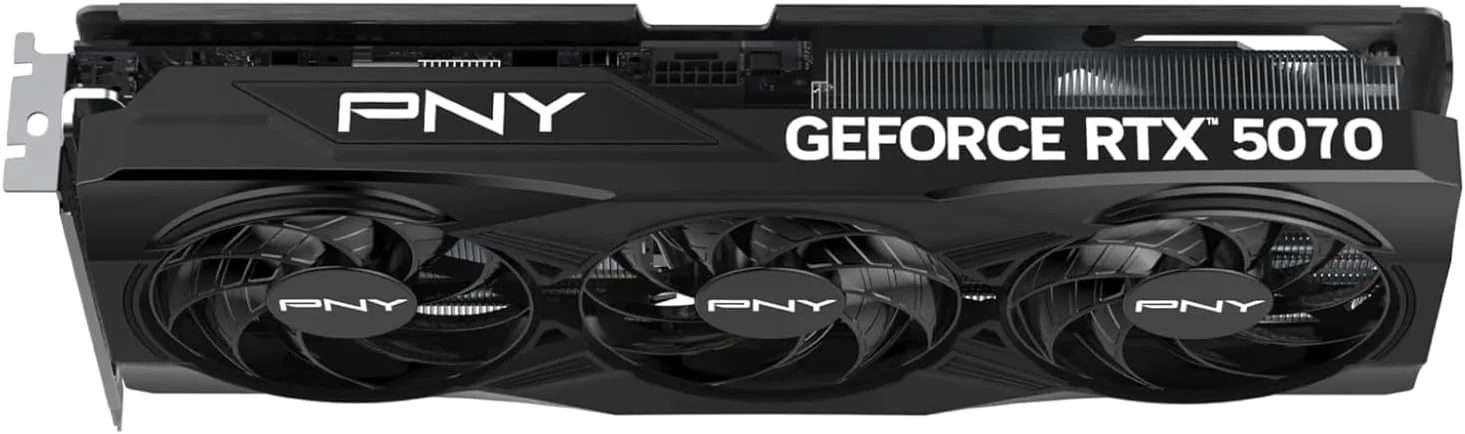 کارت گرافیک PNY GeForce RTX 5070 12GB OC با سه فن GDDR7 – DLSS 4، PCIe 5.0، Ray Tracing – پردازنده گرافیکی گیمینگ با عملکرد بالا + پد ماوس RGB Wave 1 کارت گرافیک PNY GeForce RTX 5070 12GB OC با سه فن GDDR7 – DLSS 4، PCIe 5.0، Ray Tracing – پردازنده گرافیکی گیمینگ با عملکرد بالا + پد ماوس RGB Wave 1