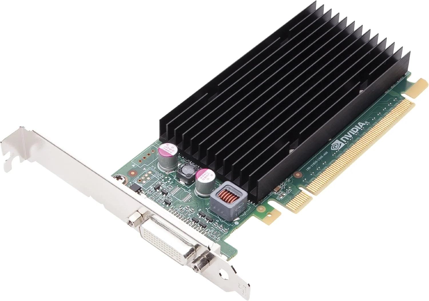 کارت گرافیک حرفه ای PNY NVIDIA NVS 300 با 512 مگابایت حافظه GDDR3، رابط PCI Express Gen 2 x16 و خروجی DMS-59 به Dual DVI-I SL یا VGA مدل VCNVX300X16-PB
