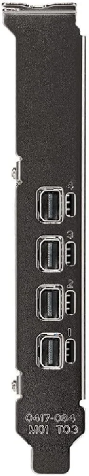کارت گرافیک حرفه ای PNY NVIDIA T1000 8 GB، حافظه 8 گیگابایت GDDR6، PCI Express 3.0 x16، تک اسلات، 4x Mini-DisplayPort، پشتیبانی از 8K، فن فعال فوق العاده بی صدا (VCNT1000-8GB-PB) کارت گرافیک حرفه ای PNY NVIDIA T1000 8 GB، حافظه 8 گیگابایت GDDR6، PCI Express 3.0 x16، تک اسلات، 4x Mini-DisplayPort، پشتیبانی از 8K، فن فعال فوق العاده بی صدا (VCNT1000-8GB-PB)