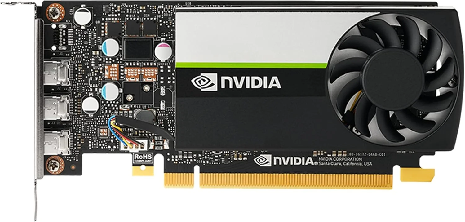 کارت گرافیک حرفه ای PNY NVIDIA T400 با 2 گیگابایت حافظه GDDR6، PCI Express 3.0 x16، تک اسلات، 3x Mini-DisplayPort، پشتیبانی از 8K، فن فعال فوق العاده بی صدا کارت گرافیک حرفه ای PNY NVIDIA T400 با 2 گیگابایت حافظه GDDR6، PCI Express 3.0 x16، تک اسلات، 3x Mini-DisplayPort، پشتیبانی از 8K، فن فعال فوق العاده بی صدا
