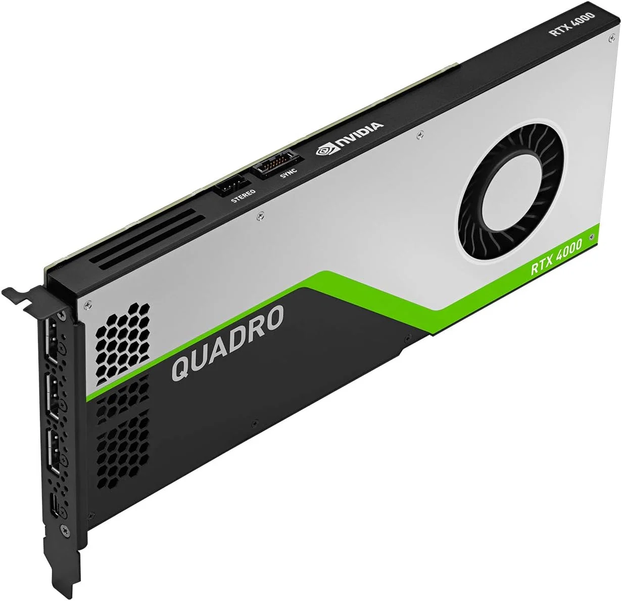 کارت گرافیک حرفه ای PNY Quadro RTX 4000 با 8 گیگابایت حافظه GDDR6، PCI Express 3.0 x16، تک اسلات، 3x DisplayPort، پشتیبانی از 8K، فن فعال فوق العاده بی صدا کارت گرافیک حرفه ای PNY Quadro RTX 4000 با 8 گیگابایت حافظه GDDR6، PCI Express 3.0 x16، تک اسلات، 3x DisplayPort، پشتیبانی از 8K، فن فعال فوق العاده بی صدا