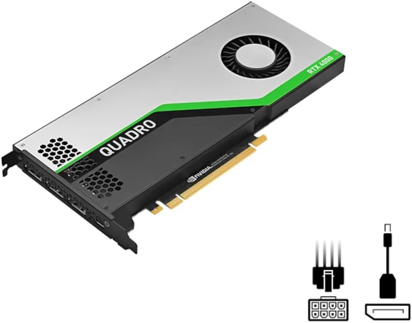 کارت گرافیک PNY QUADRO RTX 4000 با 8 گیگابایت حافظه GDDR6 برای کامپیوتر، مدل VCQRTX4000-SB کارت گرافیک PNY QUADRO RTX 4000 با 8 گیگابایت حافظه GDDR6 برای کامپیوتر، مدل VCQRTX4000-SB