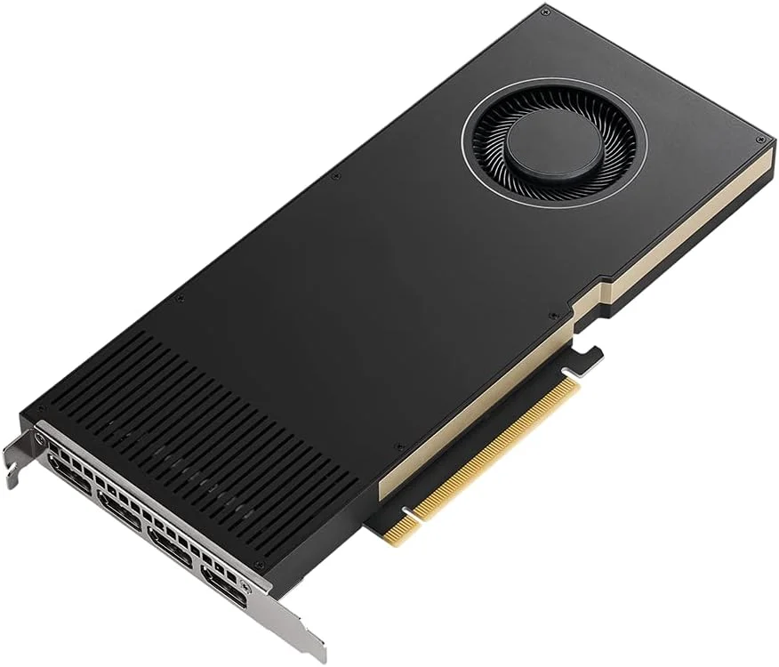 کارت گرافیک PNY TECHNOLOGIES NVIDIA RTX A4000 - با 16 گیگابایت حافظه GDDR6، پهنای باند 256 بیتی، گذرگاه PCI Express 4.0 x16 و DisplayPort کارت گرافیک PNY TECHNOLOGIES NVIDIA RTX A4000 - با 16 گیگابایت حافظه GDDR6، پهنای باند 256 بیتی، گذرگاه PCI Express 4.0 x16 و DisplayPort