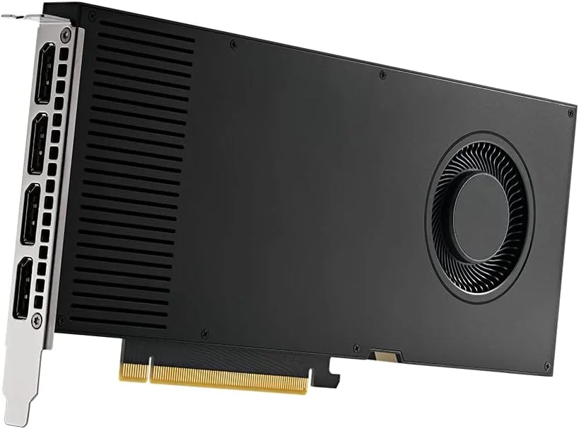 کارت گرافیک PNY TECHNOLOGIES NVIDIA RTX A4000 - با 16 گیگابایت حافظه GDDR6، پهنای باند 256 بیتی، گذرگاه PCI Express 4.0 x16 و DisplayPort کارت گرافیک PNY TECHNOLOGIES NVIDIA RTX A4000 - با 16 گیگابایت حافظه GDDR6، پهنای باند 256 بیتی، گذرگاه PCI Express 4.0 x16 و DisplayPort