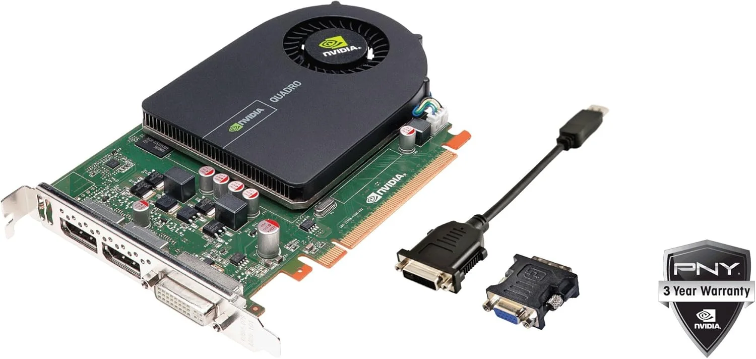 کارت گرافیک PNY VCQ2000-PB - Nvidia Quadro 2000 - حافظه 1 گیگابایت GDDR5 - 192 هسته CUDA